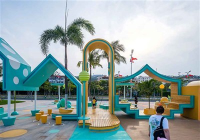 Prosiect Mannau Cyhoeddus Gwydr Ffibr