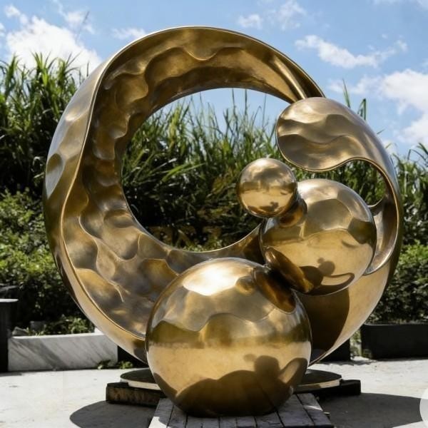 Metal Sphere Sculpture